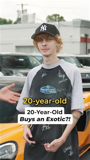 20-Year-Old Buys an Exotic?!