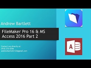FileMaker Pro 16 and Access 2016 Pt 2