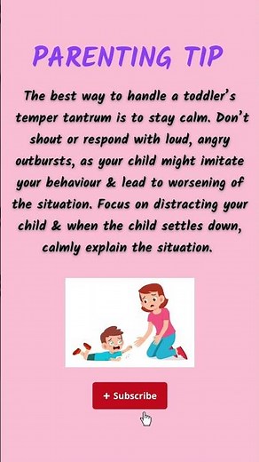 Tip for Temper Tantrum | How to handle bad behaviour in baby