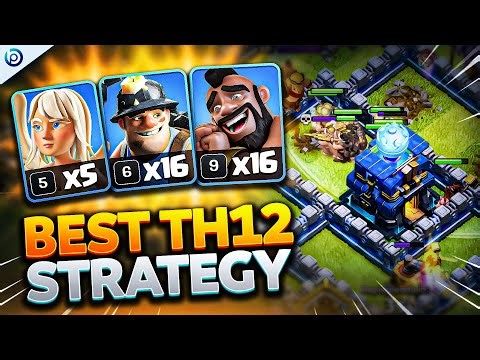 Queen Charge HYBRID at TH12 is SIMPLE and BROKEN | Easiest Town Hall 12 Attack Strategy CoC