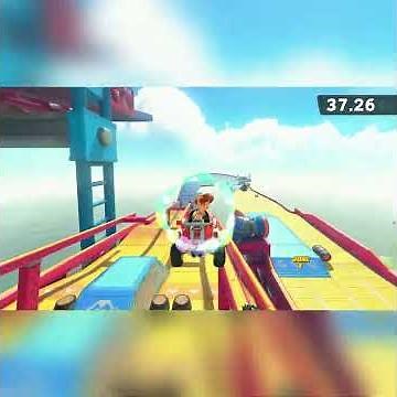 Race back through DK Spaceport! [Daisy | Tiny Titan] P-Switch #shorts | Mario Kart World #dwz
