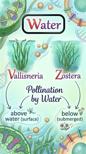 #VWZ#trick for learning of water pollination example #biology #best trick
