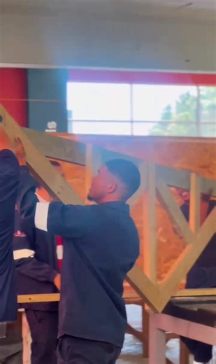 Reflecting on some of the solid teamwork and precision from our practical assessments. Our students are out here mastering the craft every single day! 👷🏾‍♂️👷‍♂️ Want to learn a trade? DM us for more info on our upcoming enrollment dates!🛠️ #woodworking #finishcarpentry #craftmanship #tradeskills #bts