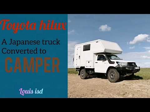 Toyota hilux converted to camper