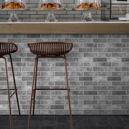 Faux Brick Grey PET Acoustic Felt Tile