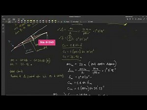Construction Surveying - Laying-out a Simple Curve by Deflection Angle
