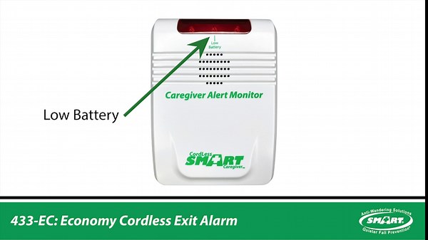 Smart Caregiver Wireless Chair Exit Alarm with Weight Sensing Pad - Automatically alerts caregiver when they get up to prevent falls | 10"x15" Pressure Sensor and Cordless Chair Alarm up to 300' Range