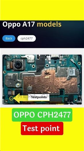 Oppo A17 Test Point CPH2477 ⚡ FRP/Unlock Easy Method 🔓#viral #shorts