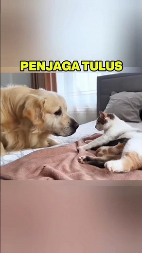When a Dog Meets a Kitten for the First Time...