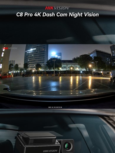 Hikvision C8 Pro 4K starlight night vision, crystal clear even at 324×ZOOM. #hikvision #dashcam #C8Pro #4kdashcam #bestdashcamforcar #foryourpage