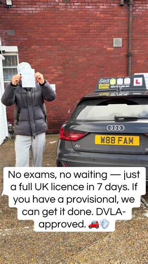 Get Your Full UK Driving Licence in Just 7 Days