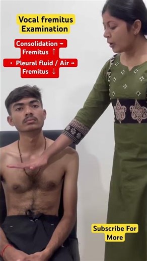 Vocal Fremitus Examination #medico #examination #doctor #mdmedicine #clinicians