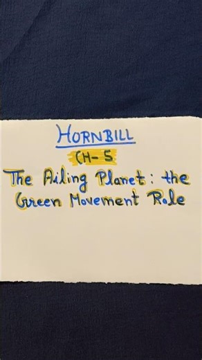 #shorts#shortsfeed#Class 11 chapter 5 (Hornbill )main points