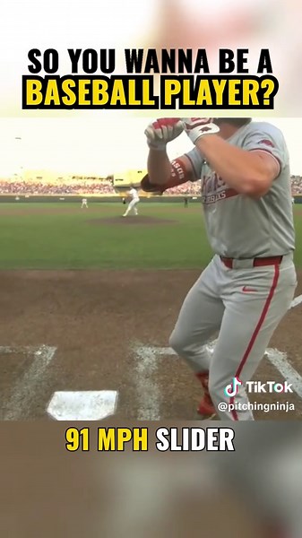 How would you do vs. this 101 mph fastball and 91 mph slider from LSU's Chase Shores? #pitching #pitchingninja