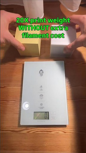 🖨3D Printing Tip: Make Your Prints 20x Heavier—No Extra Filament Needed! 😎