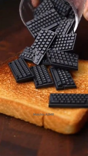 Computer Keyboard ASMR Breakfast With Bread 🍞 #everyone #AI #asmr#artificialintelligence #keyboard