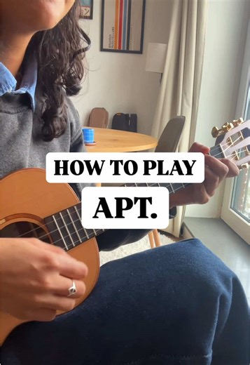Easy Ukulele Tutorial for APT by Bruno Mars & ROSÉ
