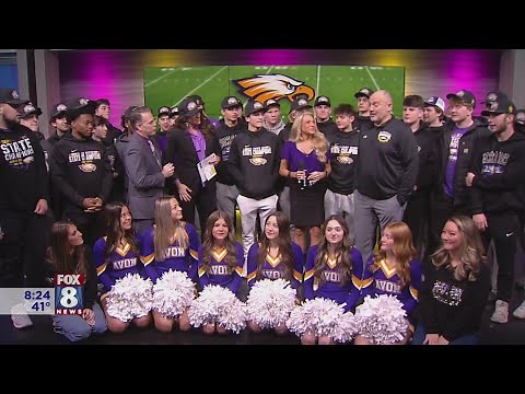 Avon High School football celebrates back-to-back state championship