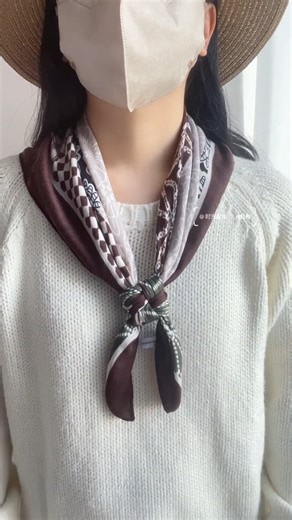 The Viral 'French Twist' Scarf Knot | Quick & Elegant Necktie #ScarfStyle #FashionHacks #ElegantLook
