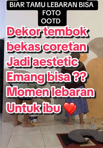 Demi konten lebaran , yok yang mau endorse cat bole 😘❤️❤️❤️ #lebaran #dekorasi #dekorasirumah #dekor #dekortembok #lebaran #iedmubarak #endorse #cat