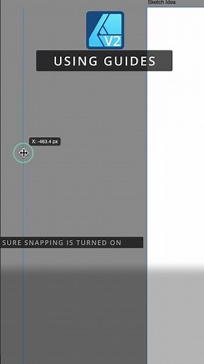 Affinity Designer 2 Quick Tips - Guides #affinitydesigner #affinity #graphicdesign