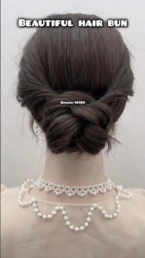 Hair Bun Tutorial 🎀✨ | Easy, Elegant & Aesthetic Everyday Hairstyle