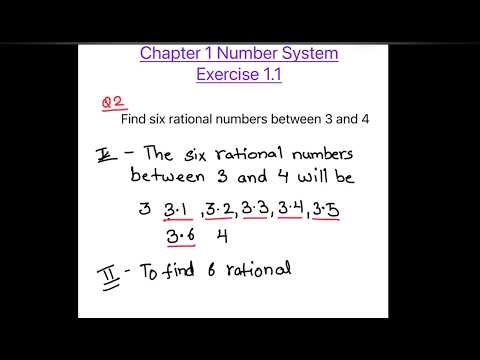 Find Six Rational Numbers Between 3 and 4 | Class 9 Maths Chapter 1 | Number System