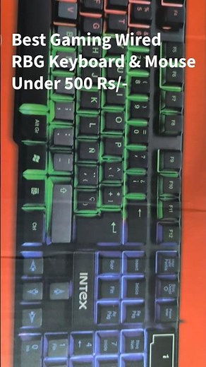 RGB Keyboard + Mouse Combo Unboxing! 🌈✨ #Gaming #unboxing #review