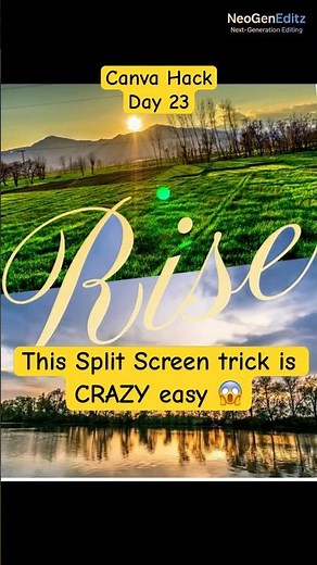 Canva Split Video 🔥 How To Make Split Screen in Canva #shorts #canva #canvatutorial #viral #reels