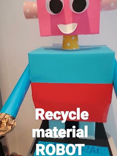made by recycled materials robot