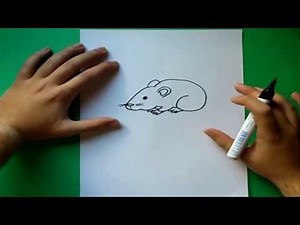 Como dibujar un raton paso a paso | How to draw a mouse