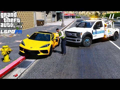 GTA 5 LSPDFR Parking Enforcement With Police Ford F-450 Tow Truck