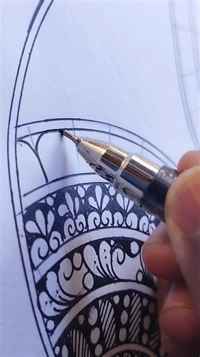 How to Draw Intricate Mandala Patterns (Step by Step)🖌️#art #mandalaart #viral #satisfying