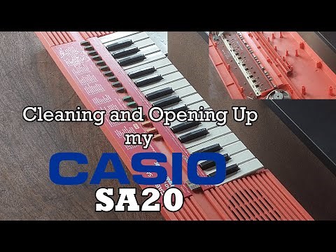 Cleaning and Opening Up my Casio SA20 "Keyboard/Synth Cleaning Day 2"