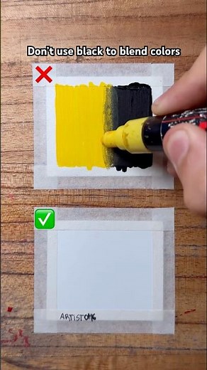How to Blend Colors with Paint Markers! 🎨✨🤔 #art #hacks #tutorial