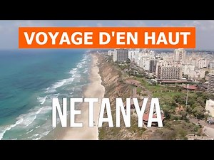 Netanya, Israël | Vacances, plages, tourisme, voyage, revue, mer | Drone vidéo 4k | Ville de Netanya