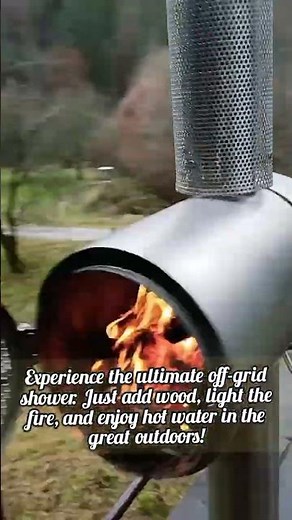 Amazing Wood Fired Shower Hack