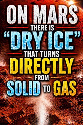 On Mars there is “dry ice” that turns directly from solid to gas #Mars #Space #Curiosity