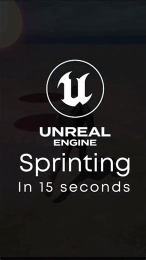 Unreal Engine Sprinting in 15 seconds! | Unreal Engine Blueprints