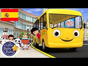 Canciones Infantiles | Las Ruedas del Autobús Feliz | Dibujos Animados | Little Baby Bum en Español