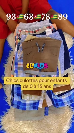 Culottes pour enfants de 0 à 15 ans disponibles chez Elykid's Dress