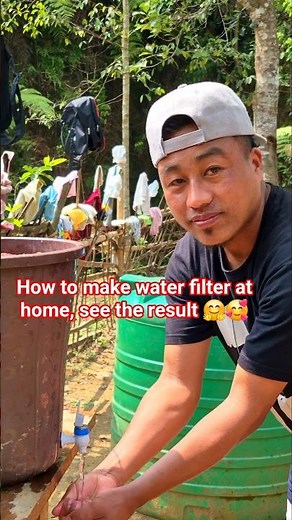 How to make water filter at home || see the result 🤗 🥰