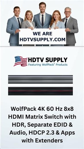 WolfPack 4K 30 Hz 8x8 HDMI Switcher with Apps & WEB GUI 13