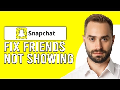 How To Fix If Your Snapchat Friends Not Showing PC (Why Are My Snapchat Friends Not Showing Up?)