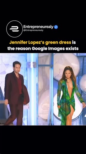 Entrepreneurs Ealy on Instagram: "Back in 2000, the Grammys gave us more than just music history it gave us one of fashion’s most unforgettable moments. Jennifer Lopez walked the red carpet in a daring green Versace gown, and the world couldn’t stop talking about it. The dress dominated headlines and had millions of people rushing online, all asking the same thing: “Where can I see that dress?” The problem? Google at the time could only show text-based results. The massive surge of interest in J