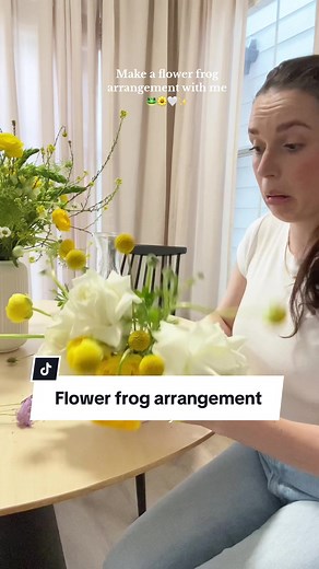 Flower frog arrangement