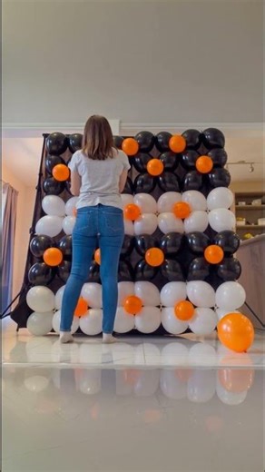 Balloon Wall Backdrop Transformation in 17 Seconds 🎈✨ #balloon #decoration #balloondecoration