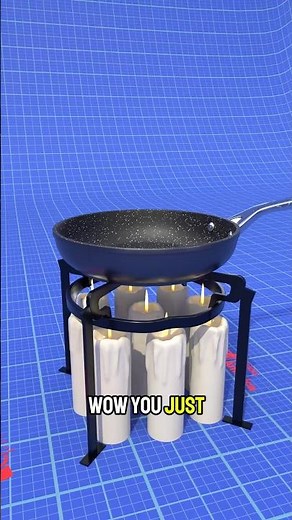 DIY Emergency Stove Made from Candles 🔥🍳