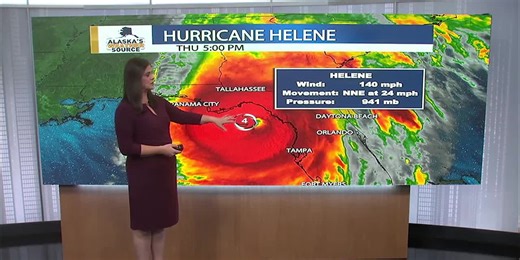 Tracking Hurricane Helene and Alaska weather
