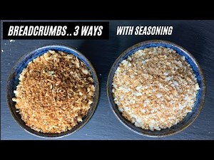 3 Easy and Different Bread Crumbs Recipe [Seasoned breadcrumbs] | How to make Breadcrumbs at home